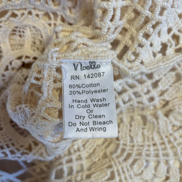 Noelle Cream Crochet Lace Top - Picture 5 of 5